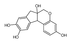 7,11b-dihydro-indeno[2,1-c]chromene-3,6a,9,10-tetraol结构式