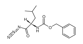(S)-benzyl (1-azido-4-methyl-1-oxopentan-2-yl)carbamate结构式