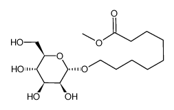 Nonanoic acid, 9-(.alpha.-D-mannopyranosyloxy)-, methyl ester Structure