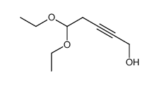 1,1-diethoxy-3-pentyn-5-ol Structure