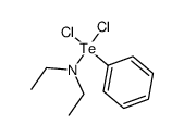 1,1-dichloro-N,N-diethyl-1-phenyl-4-tellanamine结构式