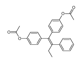1,1-Bis(4'-acetoxyphenyl)-2-phenyl-but-1-en结构式