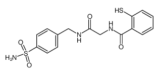 2-Mercapto-N-[(4-sulfamoyl-benzylcarbamoyl)-methyl]-benzamide Structure