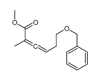 methyl 2-methyl-6-phenylmethoxyhexa-2,3-dienoate结构式