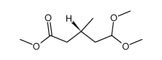 (R)-5,5-dimethoxy-3-methylpentanoic acid methyl ester Structure