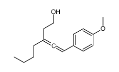 3-[2-(4-methoxyphenyl)ethenylidene]heptan-1-ol Structure