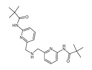N,N'-(6,6'-azanediylbis(methylene)bis(pyridine-6,2-diyl))bis(2,2-dimethylpropanamide)结构式