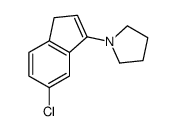1-(6-chloro-3H-inden-1-yl)pyrrolidine结构式