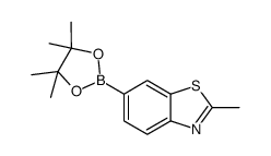 2-Methylbenzo[d]thiazol-6-ylboronic acid pinacol ester Structure