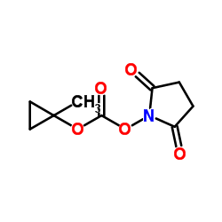 1-({[(1-Methylcyclopropyl)oxy]carbonyl}oxy)-2,5-pyrrolidinedione结构式