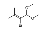 2-bromo-1,1-dimethoxy-3-methylbut-2-ene Structure