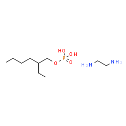 2-ethylhexyl dihydrogen phosphate, compound with ethylenediamine (1:1)结构式