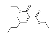 (2-methyl-pentylidene)-malonic acid diethyl ester Structure