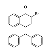 2-bromo-4-(diphenylmethylene)-1(4H)-naphthalenone结构式