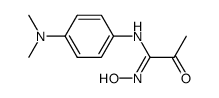 α-(p-(N,N-Dimethylamino)phenyleneamino)-α-isonitrosoacetone结构式
