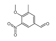 4-methoxy-3-methyl-5-nitrobenzaldehyde Structure