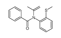 N-benzoyl-N-(2-(methylthio)phenyl)propen-2-ylamine结构式