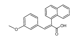 3-(m-Methoxyphenyl)-2-(1-naphthyl)propenoic Acid结构式