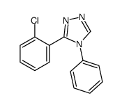 3-(2-chlorophenyl)-4-phenyl-1,2,4-triazole结构式