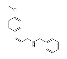 Benzyl-[(Z)-3-(4-methoxy-phenyl)-allyl]-amine结构式