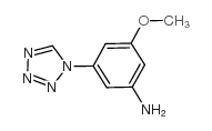 3-甲氧基-5-(1H-四唑-1-基)苯胺结构式