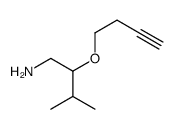 1-Butanamine,2-(3-butynyloxy)-3-methyl- (9CI) Structure
