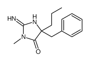 2-亚氨基-5-苄基-3-甲基-5-丙基-咪唑啉-4-酮结构式