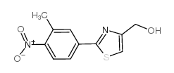 [2-(3-甲基-4-硝基-苯基)-噻唑-4-基]-甲醇结构式