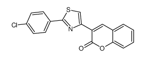 3-[2-(4-chlorophenyl)-1,3-thiazol-4-yl]chromen-2-one结构式