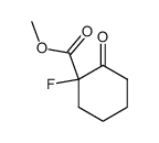 Cyclohexanecarboxylic acid,1-fluoro-2-oxo-,methyl ester,(-)-结构式
