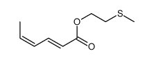 2-methylsulfanylethyl hexa-2,4-dienoate Structure