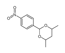 4,6-dimethyl-2-(4-nitrophenyl)-1,3-dioxane结构式