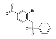1-(benzenesulfonylmethyl)-2-bromo-4-nitrobenzene结构式