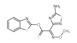 (S)-2-Benzothiazolyl (Z)-2-(5-amino-1,2,4-thiadiazol-3-yl)-2-methoxyiminothioacetate structure