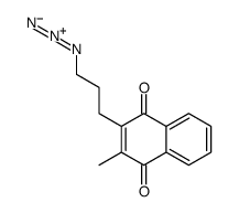 2-(3-azidopropyl)-3-methylnaphthalene-1,4-dione结构式