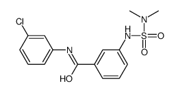 N-(3-chlorophenyl)-3-(dimethylsulfamoylamino)benzamide结构式
