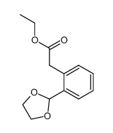 ethylene glycol ketal of 2-(2-formylphenyl)ethyl acetate Structure