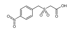 Acetic acid, 2-[[(4-nitrophenyl)methyl]sulfonyl] Structure
