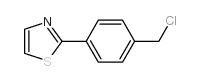 2-(4氯甲基苯基)噻唑结构式