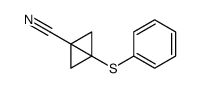 3-phenylsulfanylbicyclo[1.1.0]butane-1-carbonitrile结构式