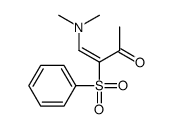 3-(benzenesulfonyl)-4-(dimethylamino)but-3-en-2-one Structure