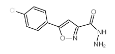 5-(4-CHLOROPHENYL)ISOXAZOLE-3-CARBOHYDRAZIDE Structure