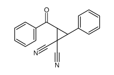 (2S,3R)-2-benzoyl-3-phenylcyclopropane-1,1-dicarbonitrile结构式