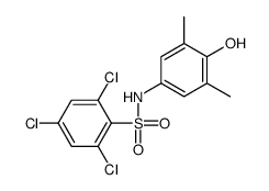 2,4,6-trichloro-N-(4-hydroxy-3,5-dimethylphenyl)benzenesulfonamide结构式