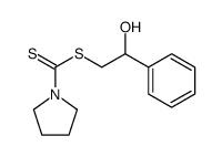 (2-hydroxy-2-phenylethyl) pyrrolidine-1-carbodithioate结构式