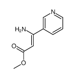 methyl 3-amino-3-pyridin-3-ylprop-2-enoate结构式