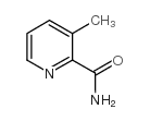 3-甲基-2-吡啶甲酰胺结构式