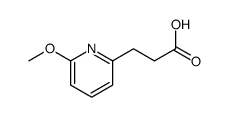 3-(6-甲氧基吡啶-2-基)丙酸结构式