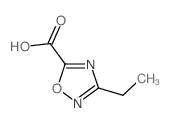 3-乙基-1,2,4-噁二唑-5-羧酸结构式