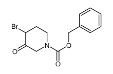 4-溴-3-氧代哌啶-1-羧酸苄酯结构式